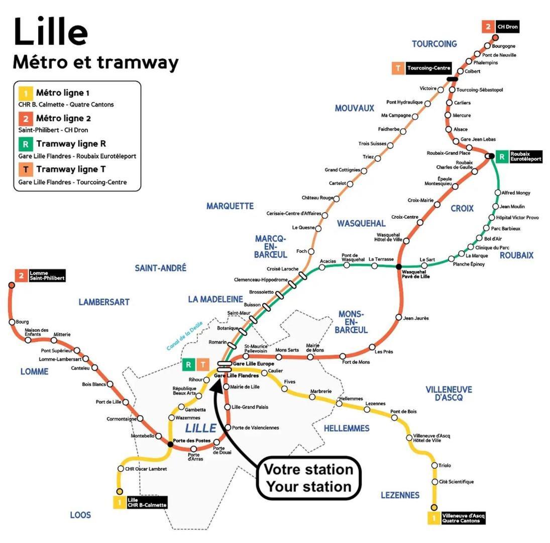 Lille Hypercentre -Appartement 2Ch, 5P ภายนอก รูปภาพ